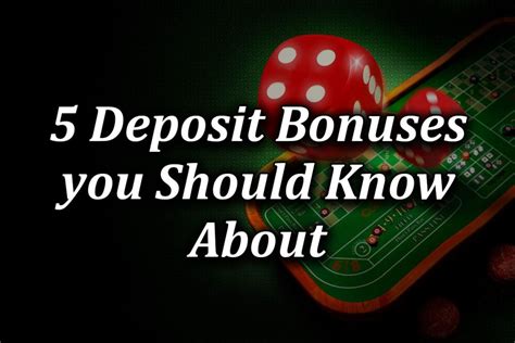 $5 deposit bonus casino